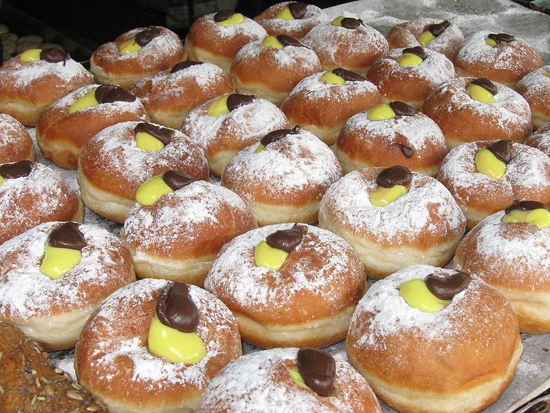 File:Chocolate-vanilla cream sufganiyot.jpg